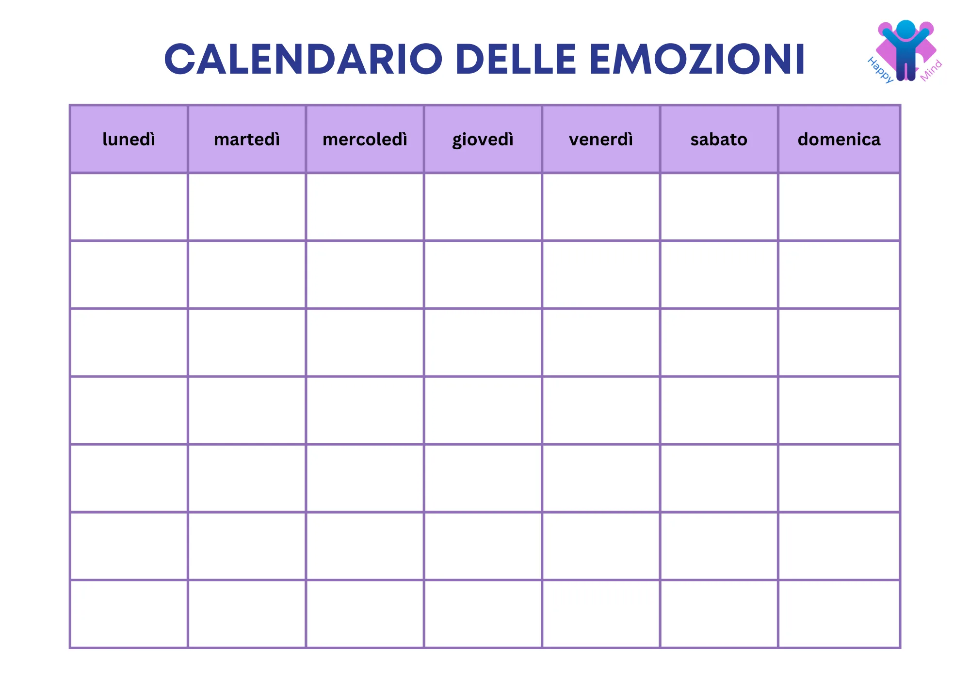 Il calendario delle emozioni è uno strumento per aumentare la consapevolezza delle persone autistiche