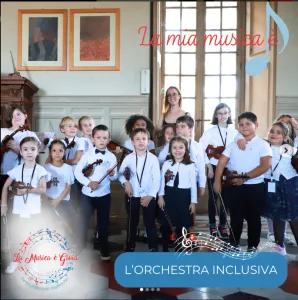 GFrancesca Raimondi e l'orchiestra della scuola Musica e Gioia